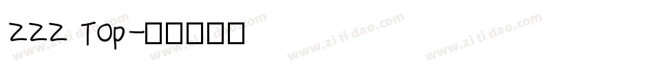 ZZZ Top字体转换